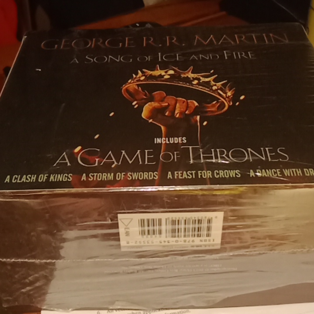 Five book collection of George RR Martin game of thrones books